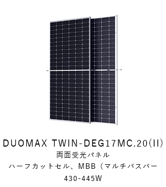 トリナソーラー　DUOMAX TWIN-DEG17MC.20(II)